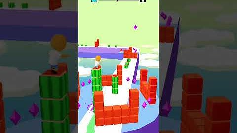 Cube Surfer! Game Level 63 cube game video games गेम वीडियो गेम की वीडियो 🔥cube Surfer