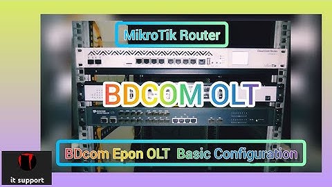 BDCOM Epon OLT Basic-configuration With ||Vlan Management System ||
