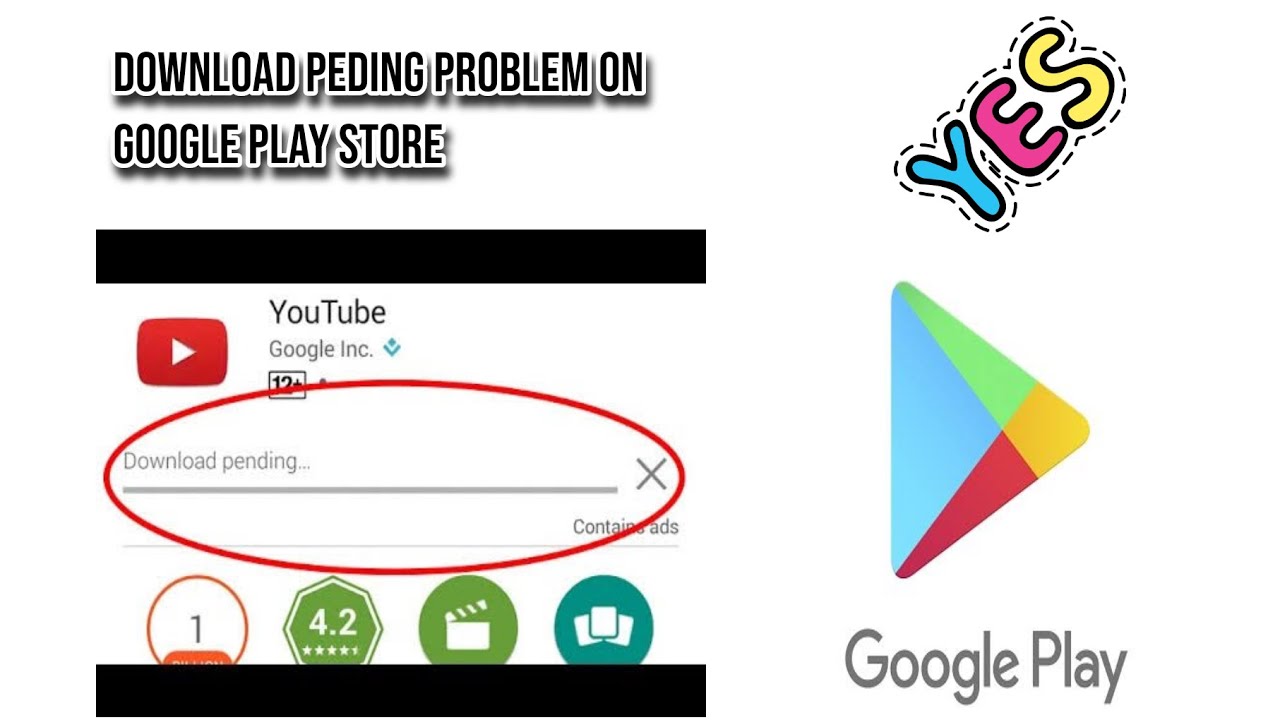 why is my google play store download pending