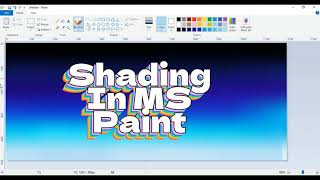 MS PAINT HACK|Shading in MS Paint #mspaint #mspainttutorial #KhushIQ #ArtForBeginners #GradientArt