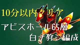 【BDFE】アビス65層10分以内クリア【夢鋼ナイト編成】