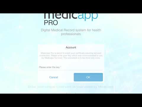 Medicapp Pro iOS app activation - free app for healthcare professionals