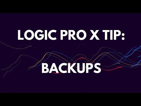 Logic Pro X Tutorial: Backup