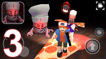 Obby Escape: Pizza Challenge - Papa Pizzeria - Gameplay Walkthrough Part 3 (Android, iOS)