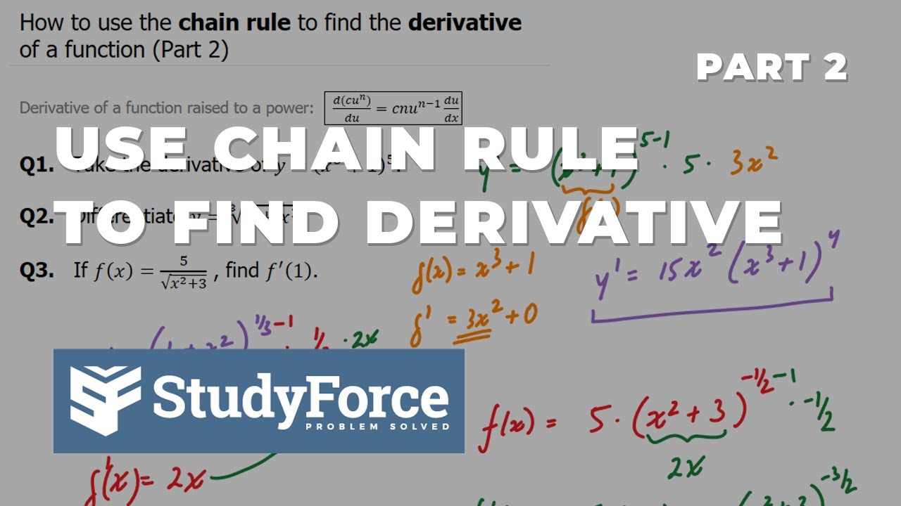 How to use chain rule