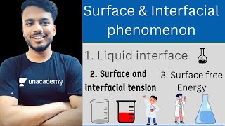 Surface and interfacial phenomenon | Liquid interface | surface and interfacial tensions || unit 3