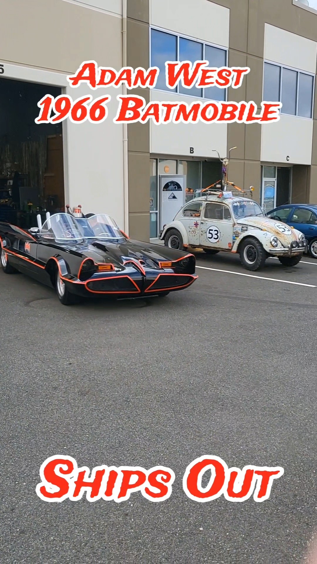 1966 Adam West Batmobile Replica Ships Out #Batmobile #madmaxcars
