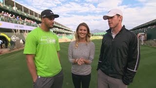 Seattle Seahawks Jermaine Kearse, Bryan Walters tackle TPC Scottsdale