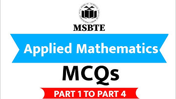 Applied mathematics mcq questions and answers | MSBTE Exam |