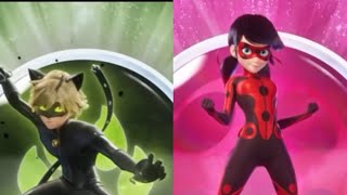 Ladybug and cat noir transformation sequence S6 duo