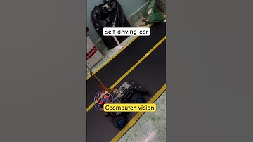 Self driving car run on raspberry pi #ccomputervision #raspberrypi