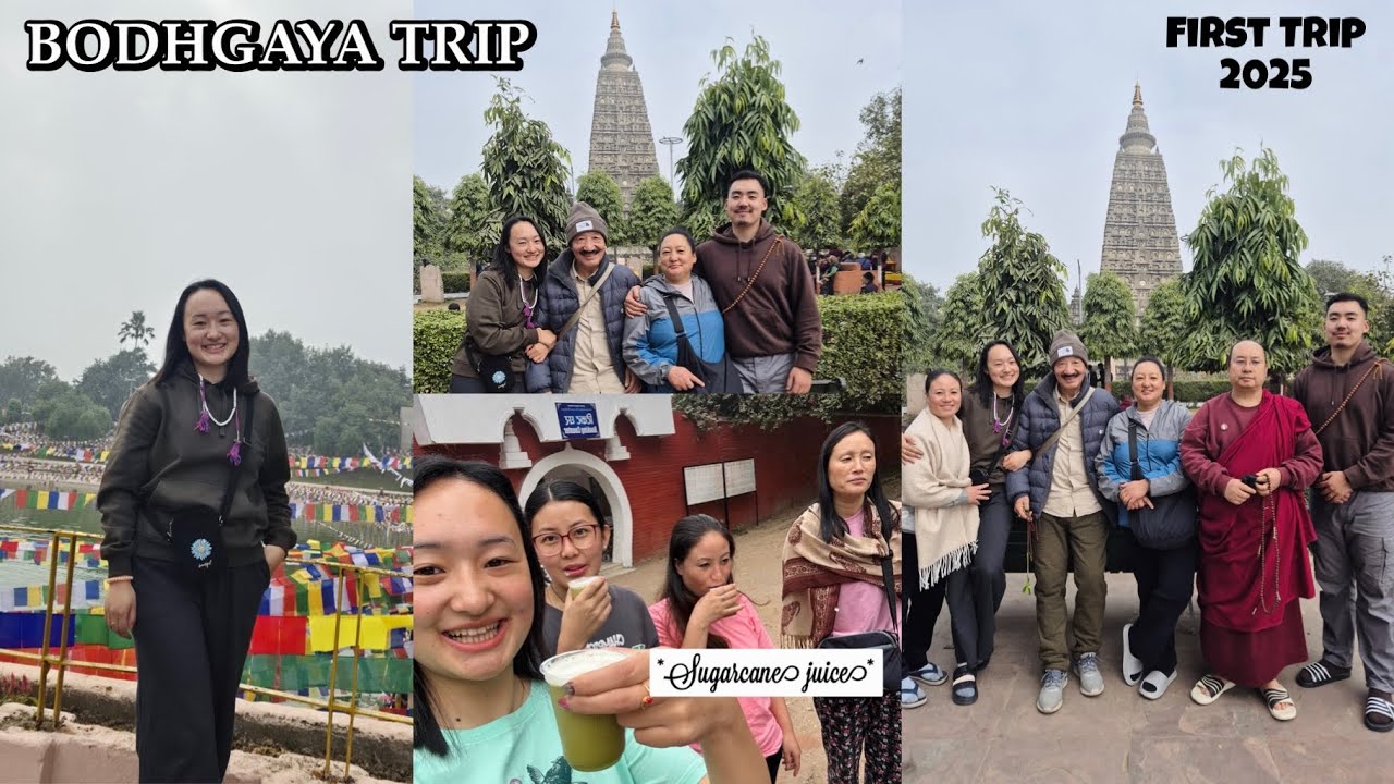 | Family Trip to Bodhgaya | First Trip of the year 2025 | Pilgrimage Tour 2025 |  @Pema Choden Bhutia