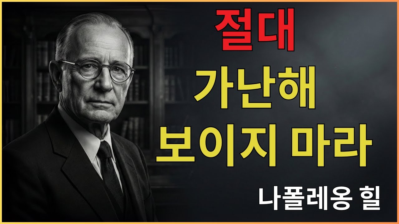 가난해 보이지 마라 (설령 지금 가난하더라도) | 나폴레온 힐 동기부여