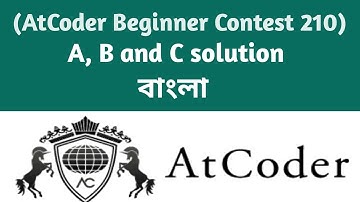 A , B and C solution | AtCoder Beginner Contest 210 | Competitive Programming | C++