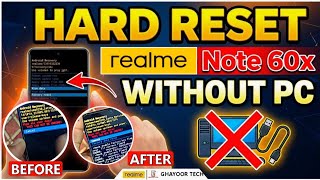 Hard Reset Realme Note 60x without Pc | Factory Reset Not Showing Fix (2026)