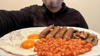 ENGLISH BREAKFAST | ASMR (EATING SHOW) ALI EATS SHOW