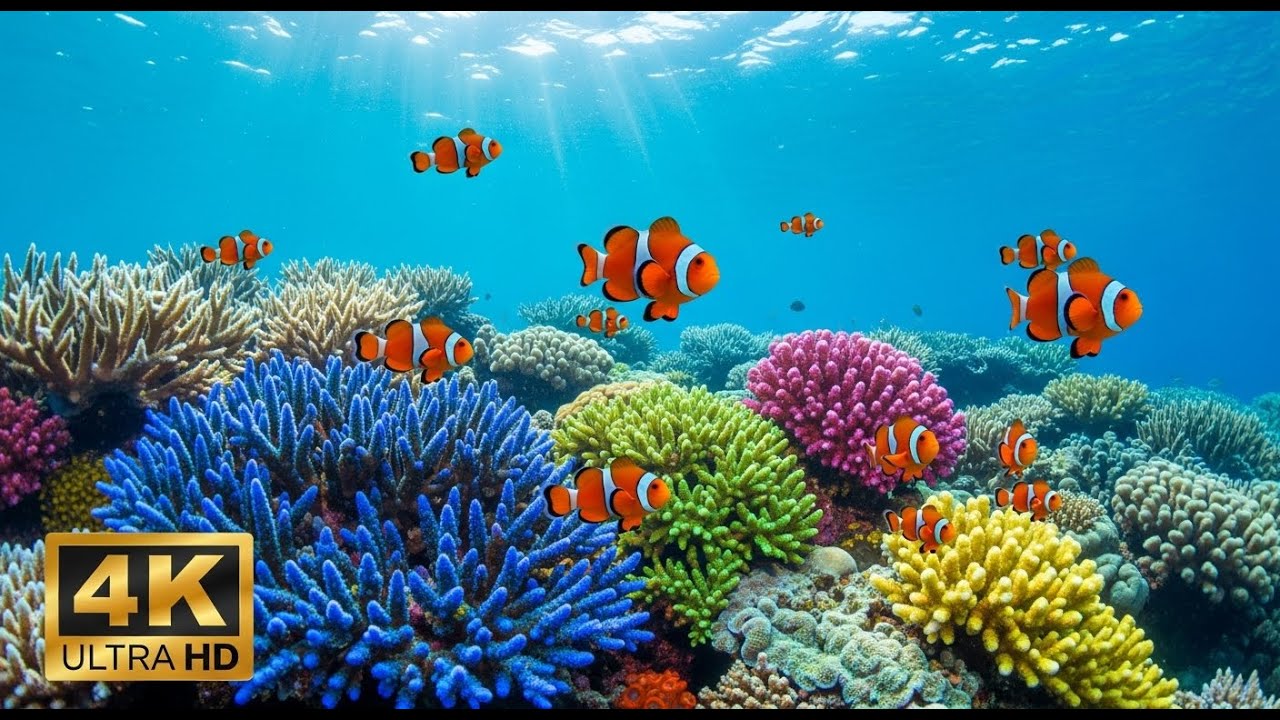 🐢 Ocean Life in 4K – Serene Aquarium View for Meditation, Yoga, and Sleep