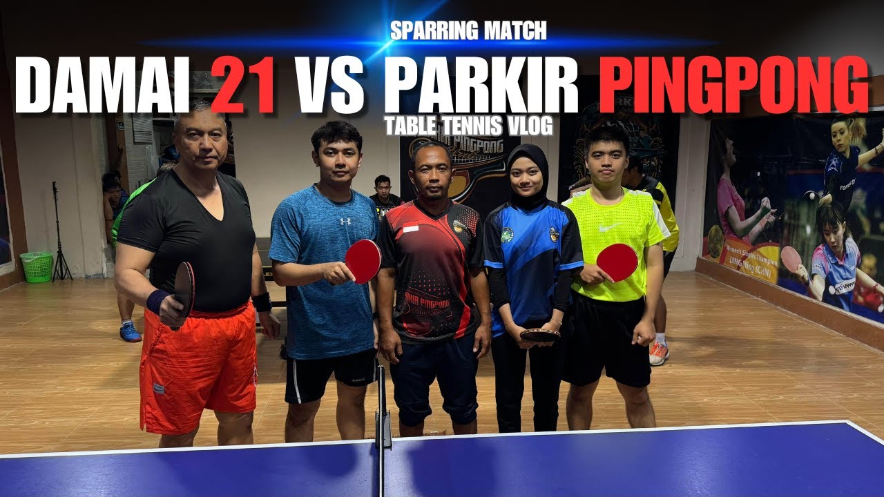 SPARRING MATCH DOUBLE PTM DAMAI 21 DAN PARKIR PINGPONG MAGETAN. DEDI-FAHMI VS JOSHUA-NANA