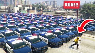 CAN 1 ROBBER ESCAPE 100 COPS IN GTA 5? screenshot 2