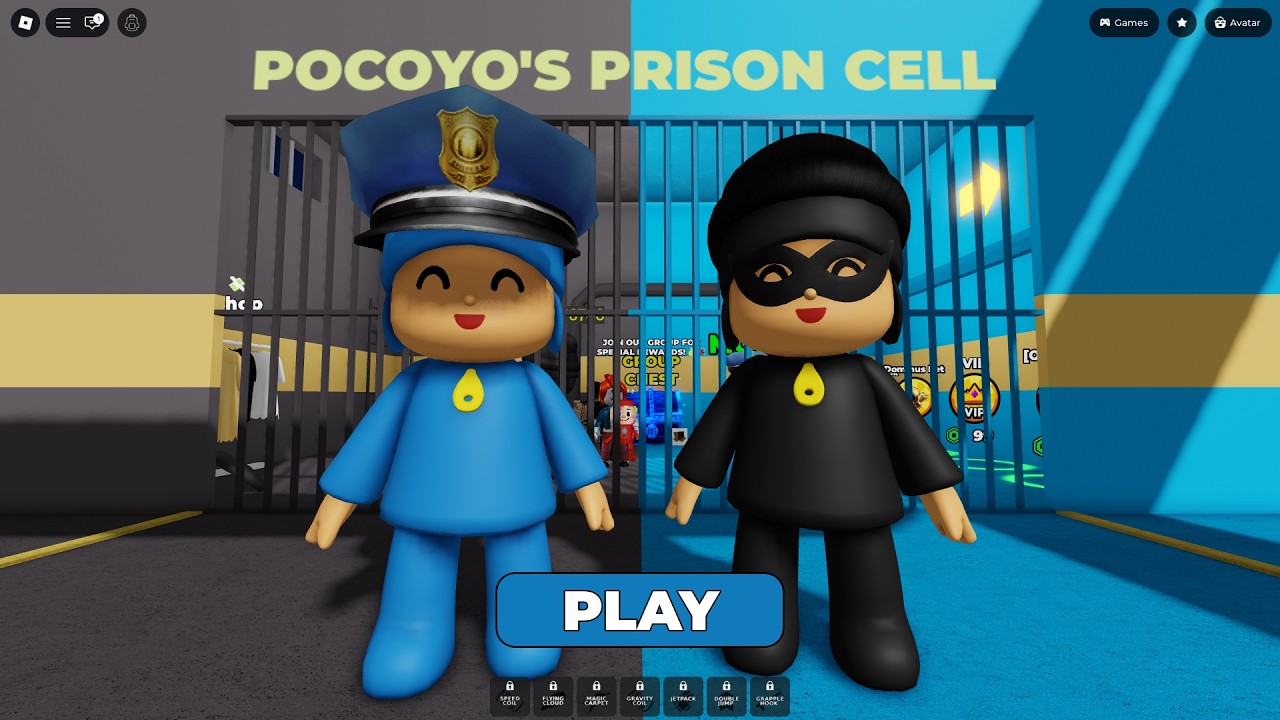 ESCAPE FROM POLICE VS THIEF PRISON RUN OBBY ROBLOX - YouTube