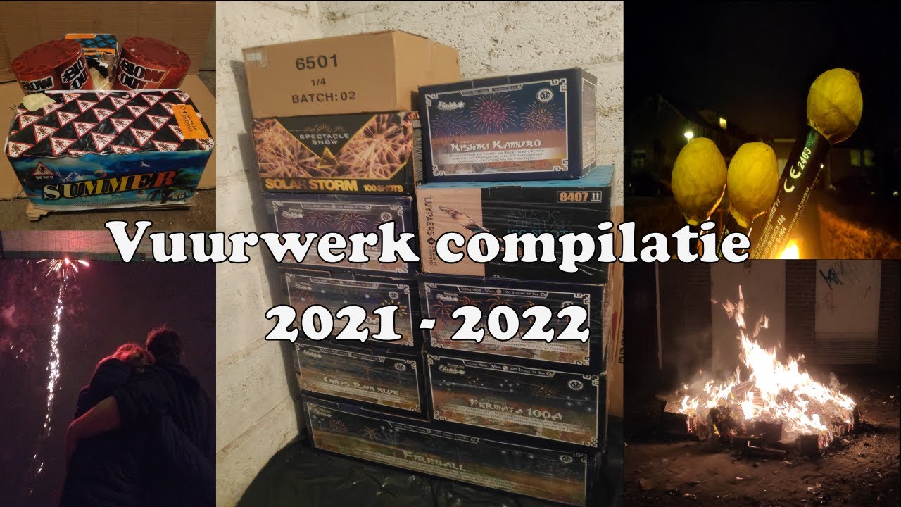 Vuurwerk compilatie jaarwisseling 2021-2022 | Non-stop stoken bij oud & nieuw, welk vuurwerkverbod?