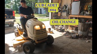 Cub Cadet 1024 Oil Change