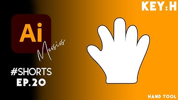 Hand Tool | A to Z in Adobe Illustrator [Adobe Illustrator for Beginners] #shorts