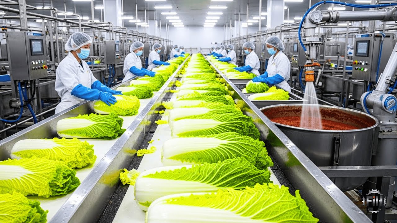 Inside a Korean Kimchi Factory: Full Industrial Production Process