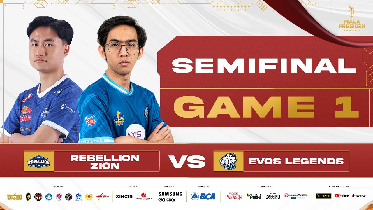 (MLBB MEN) FULL MATCH - REBELLION ZION VS EVOS LEGENDS - GAME 1 - SEMIFINAL