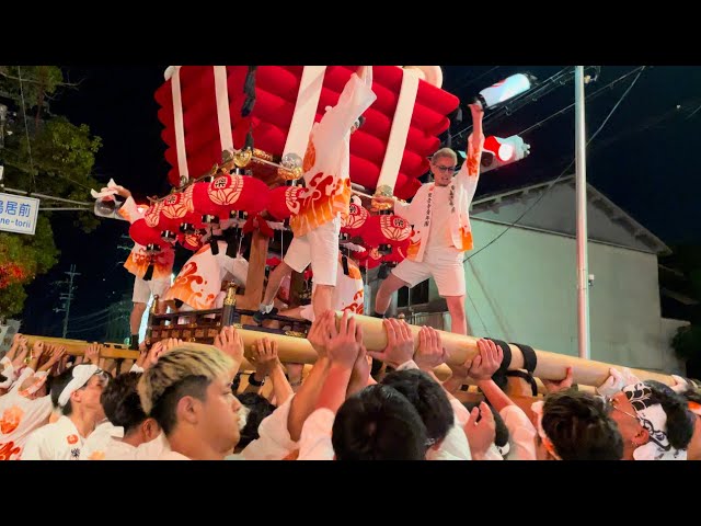 令和5年度 楽音寺 ふとん太鼓 宮入 - YouTube