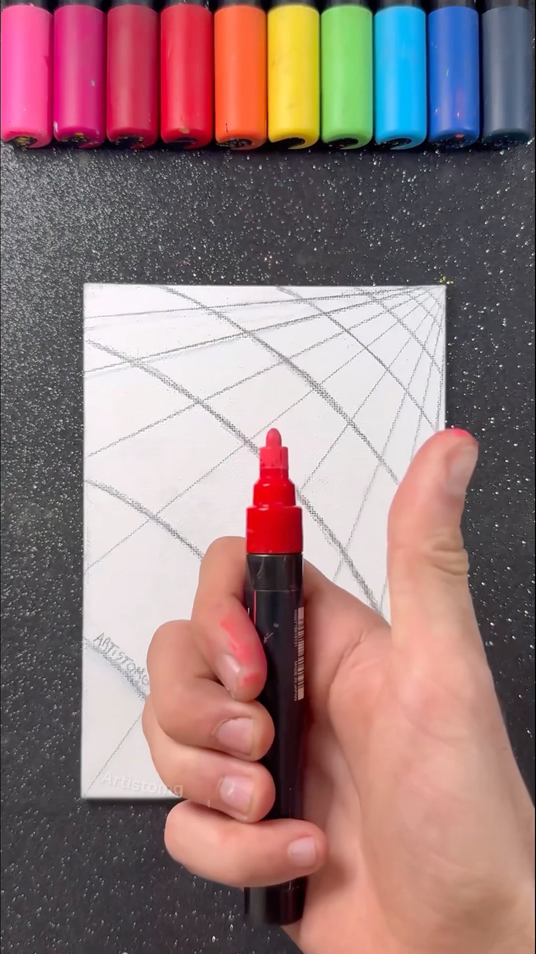 Satisfying Art with Paint Markers! ?✨? #visualart