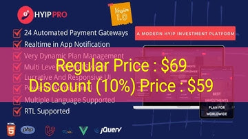 How to Buy Hyip Script Cheapest Price | HyipPro