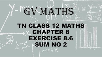 Class 12 Maths CHAPTER 8 – Differentials and Partial Derivatives Exercise 8.6 Q.No.2 TN New Syllabus