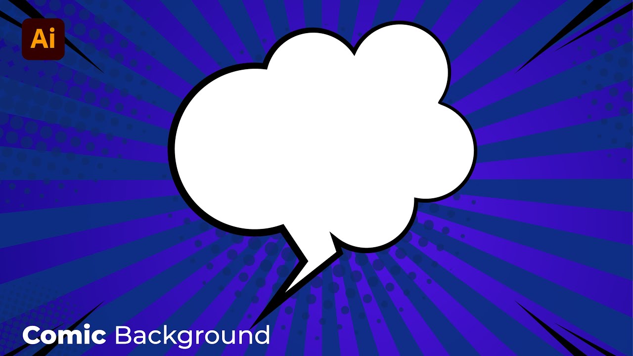 how to make comic background in illustrator. tutorials 2022 - YouTube