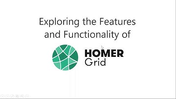 Exploring HOMER Grid:  United States Example - 4/3/18