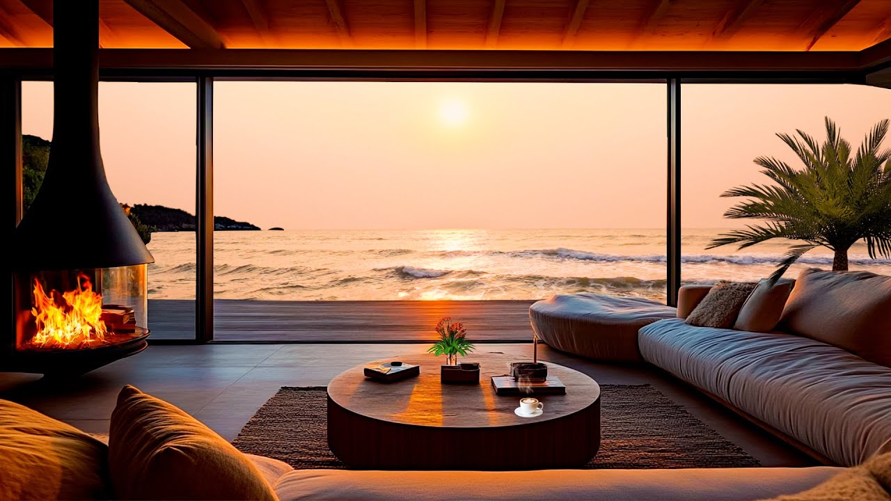 Beachside Jazz Bliss - Smooth Ocean Vibes & Relaxing Sunset Tunes for a Serene Escape
