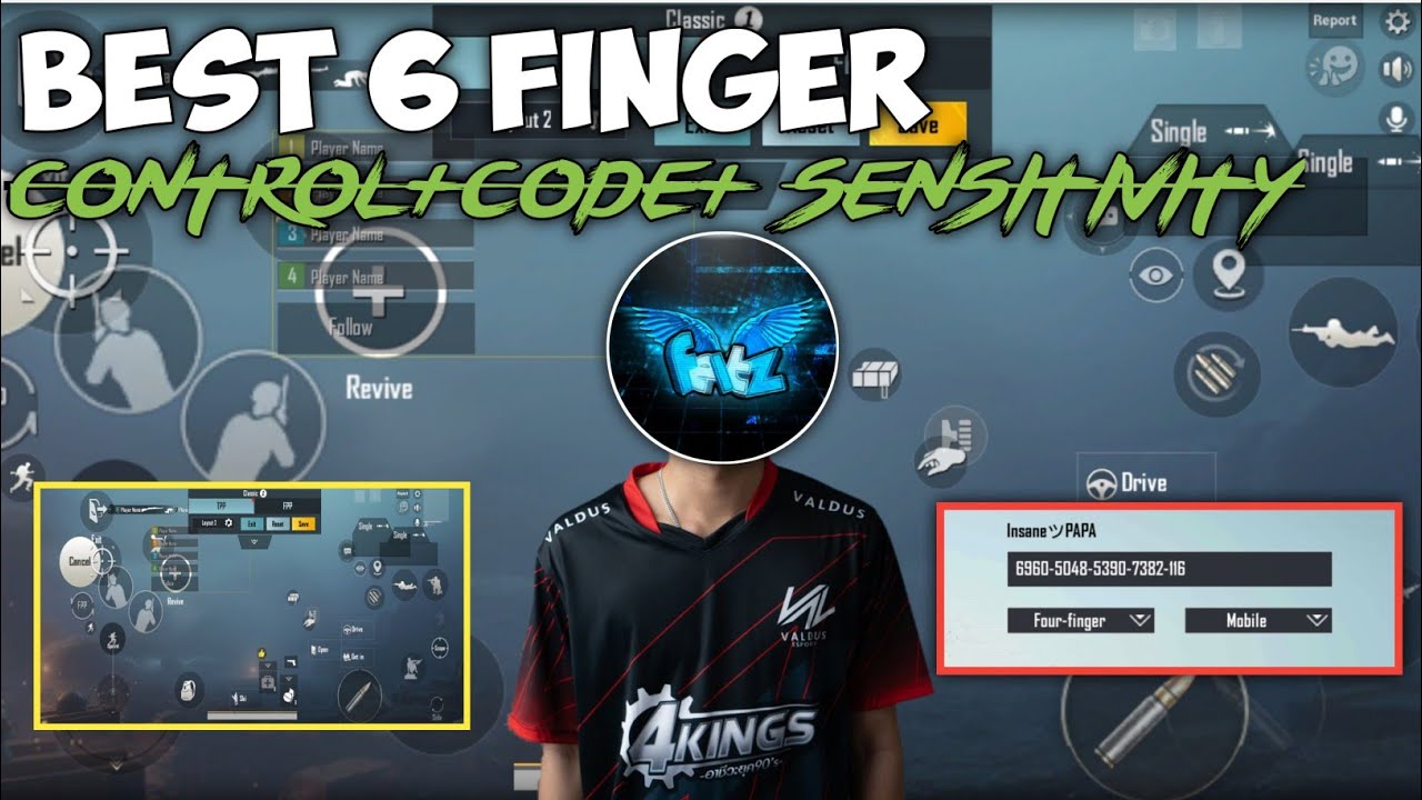 [Update] Feitz Layout Code And Sensitivity Code 2021 6 Fingers || PUBG ...