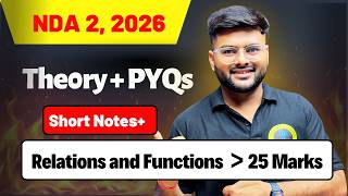 Relations and Functions One Shot For NDA I Complete Concep I Mission NDA 1,2026 Ashish Sir A4S