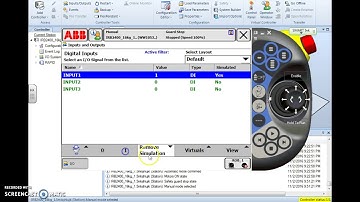 ABB IRC5 Robotics How to SIMULATE INPUTS  MANIPULATE OUTPUTS FROM FLEX PENDANT