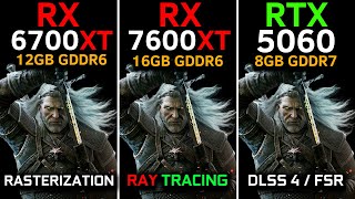 RTX 5060 vs RX 6700 XT vs RX 7600 XT | RT + DLSS 4, MFG / FSR | Best Budget GPU 2025?