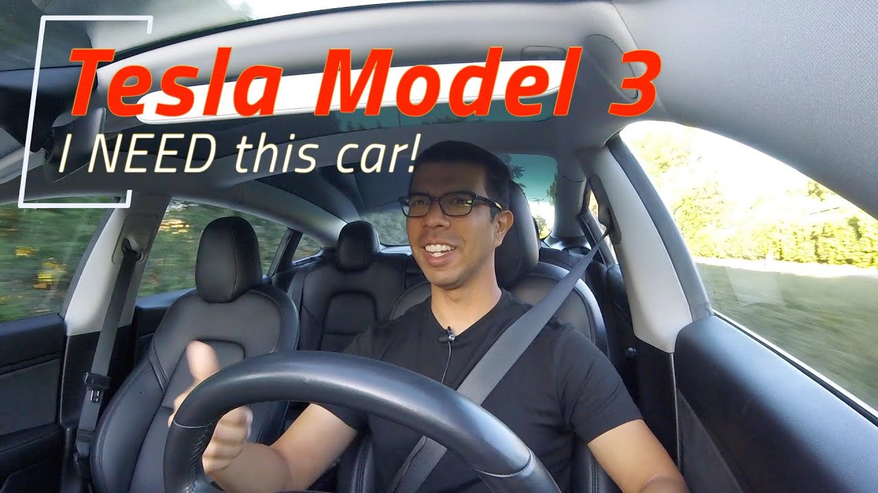 Tesla Model 3 first drive from a Nissan Leaf owner - YouTube