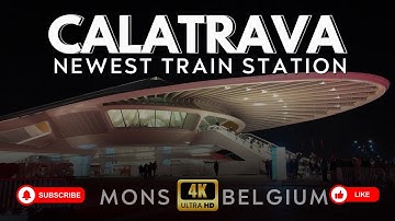 🇧🇪 [4K] Belgium’s Futuristic Architecture by Calatrava – Train Station Walking Tour