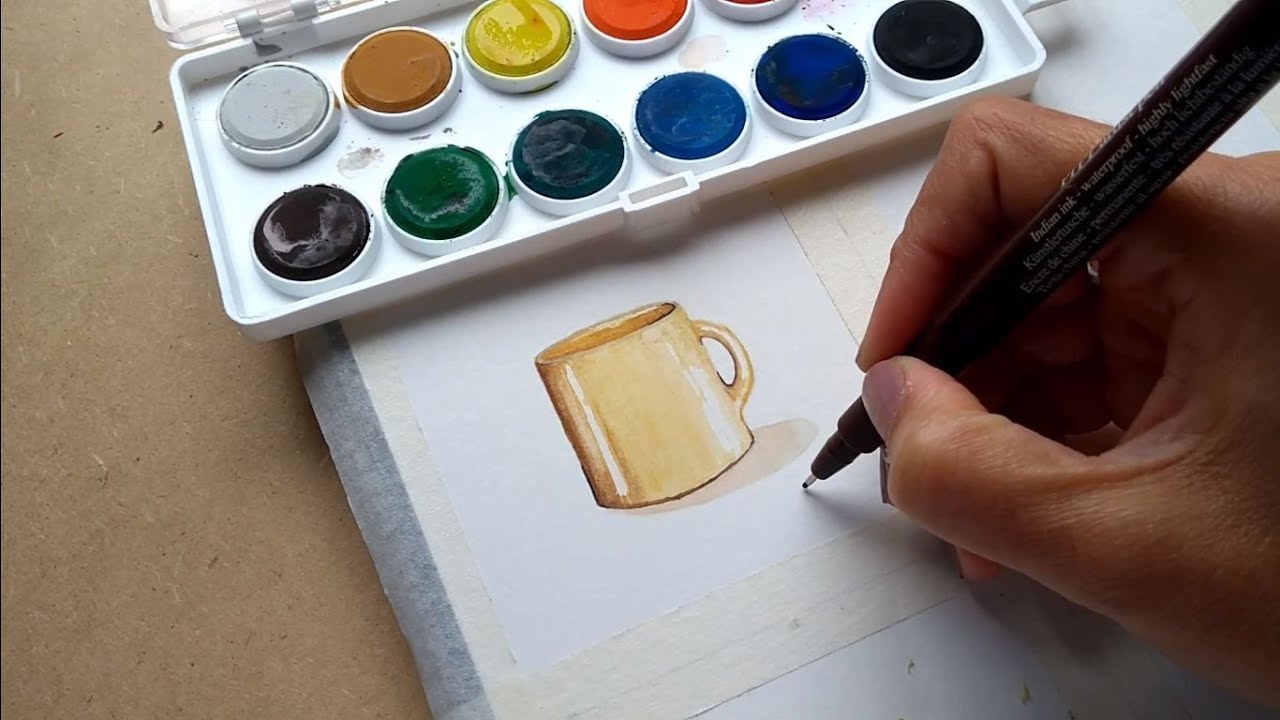 Ensinando A Pintar Com Aquarela Exercício 1 Iniciantes Youtube