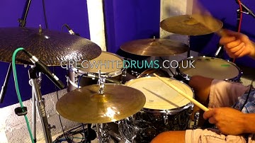 Greg White - Half Time Shuffle Jam - Solo Drums - 75BPM
