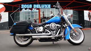 CUSTOM PRE-OWNED 2018 DELUXE IN ELECTRIC BLUE AT AMERICAN EAGLE HARLEY-DAVIDSON 🏍️ 🇺🇸 🦅