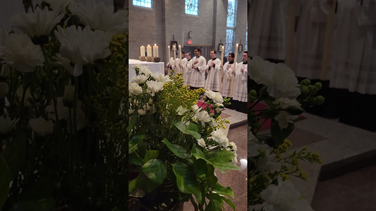 Candle Bearers during Mass at the Seminary