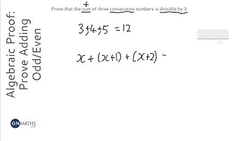 Algebraic Proof: Prove Adding Odd/Even Numbers (Grade 5) - OnMaths GCSE Maths Revision