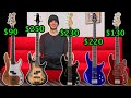 Budget bass shootout  ibanez glarry squier cort harley benton