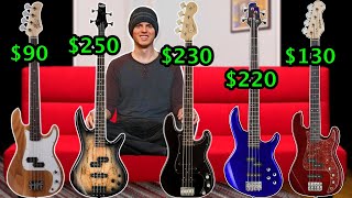 BUDGET BASS SHOOTOUT  Ibanez, Glarry, Squier, Cort, Harley Benton