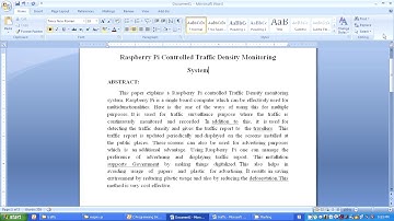 Raspberry Pi Controlled Traffic Density Monitoring